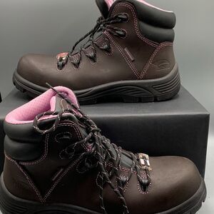 AVENGER SIZE 10 WIDE WOMENS STEEL TOE SAFETY FRAMER WORKBOOTS A7123
